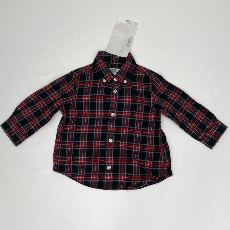 Ralph Lauren Long Sleeve Plaid Shirt 6M