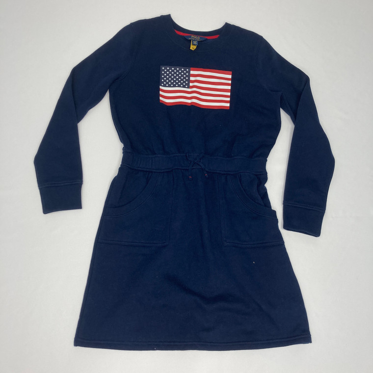Ralph Lauren Navy Flag Dress L 12-14