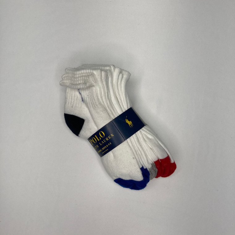 Ralph Lauren Boys Socks 6 Pack 8-9.5 L