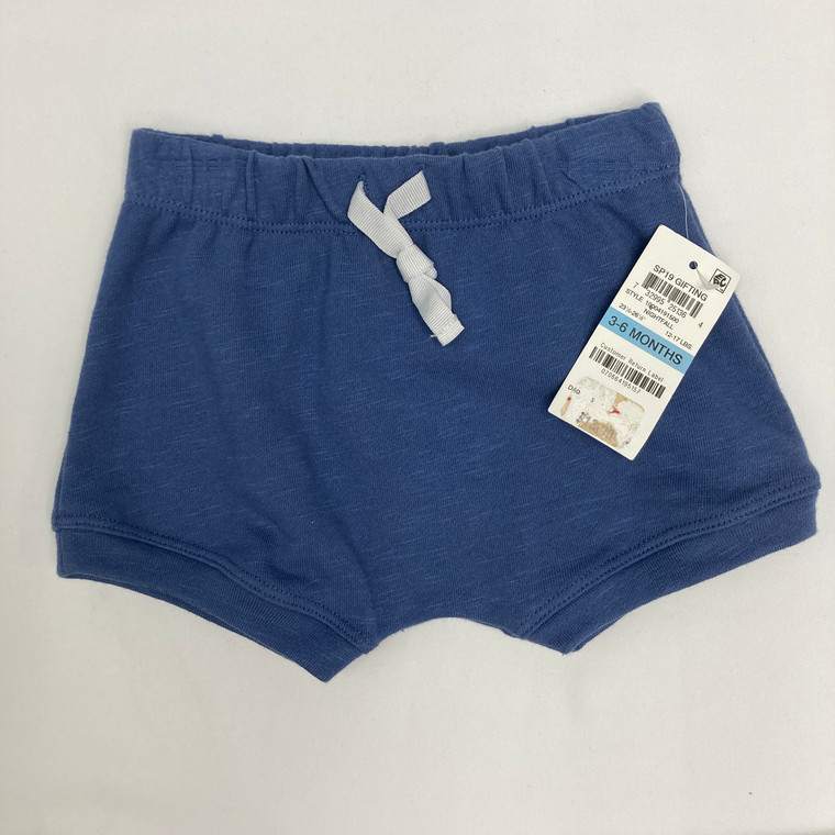 First Impressions Blue White Tie Shorts 3-6 mth