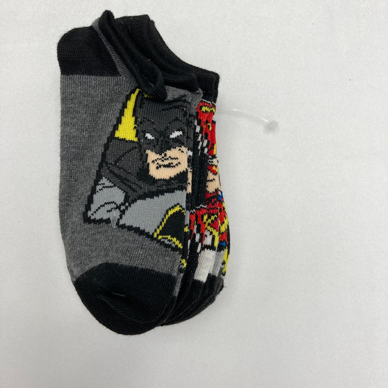 DC Superheroes 6PK Socks Medium