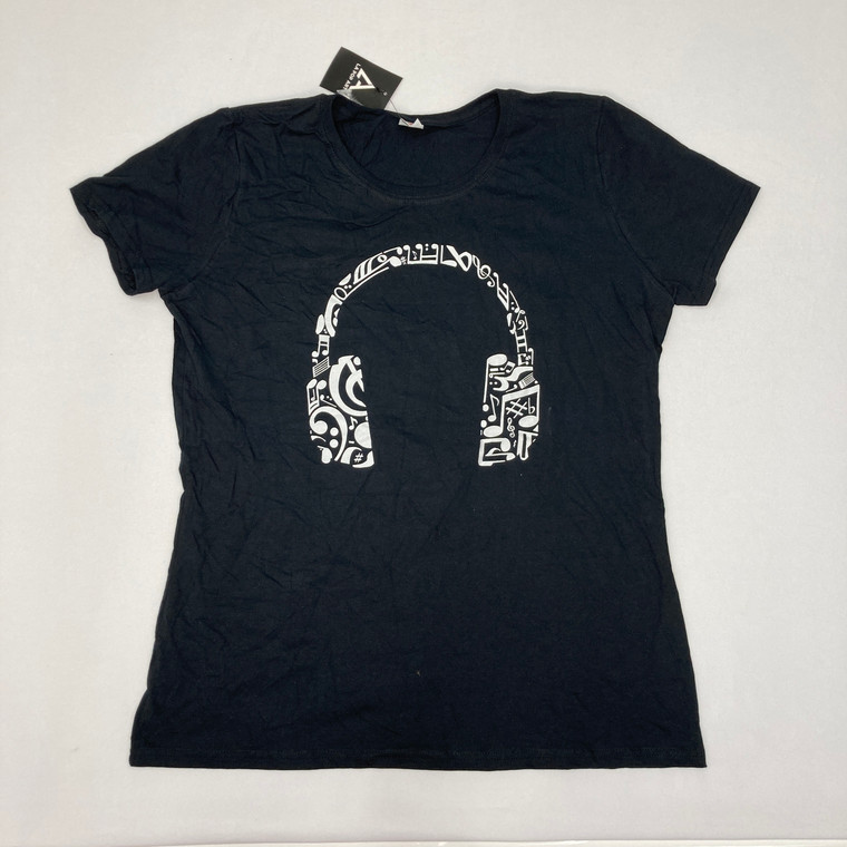 LA POP ART Headphones T-Shirt XL