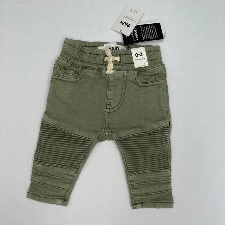 Cotton On Baby Sage Green Pants 0-3 mth