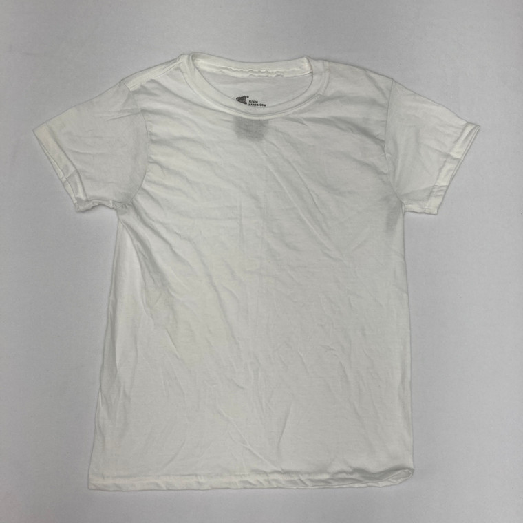 Hanes Plain White Undershirt Medium