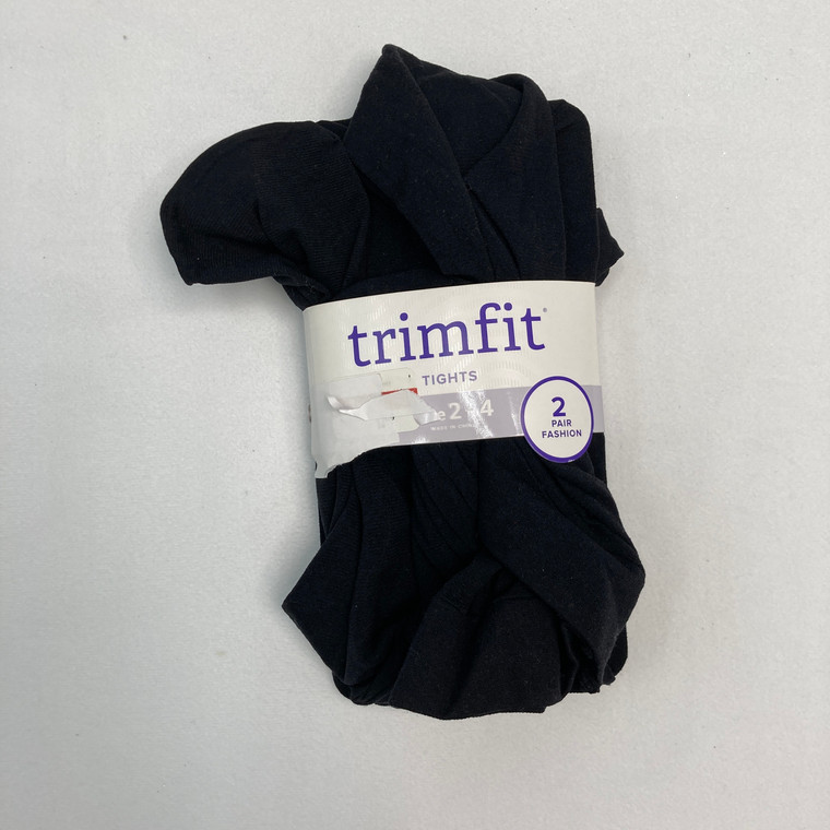 Trimfit 2PK Black Tights 2-4