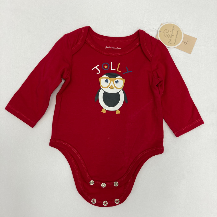 First Impressions Jolly Penguin Onesie NB