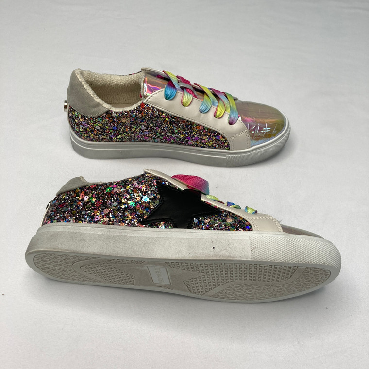 Steve Madden Girls JREZUME Star Sneakers 4M