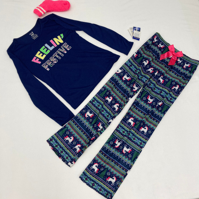 Max & Olivia 3-pc Holiday PJ Set XL