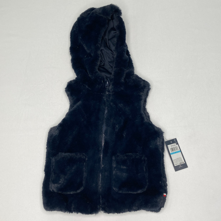 Tommy Hilfiger Furry Hooded Vest 5 YR