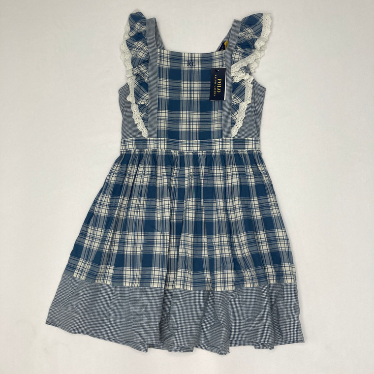 Ralph Lauren Blue Plaid Dress 16