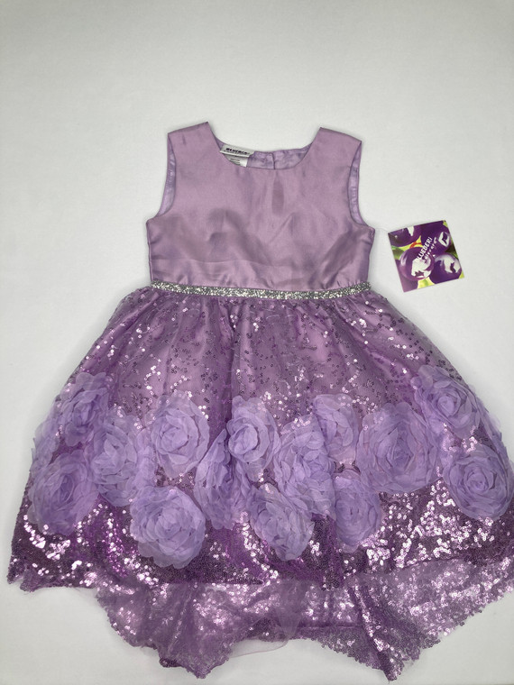 Blueberi Boulevard Girls purple sparkle dress 4yr