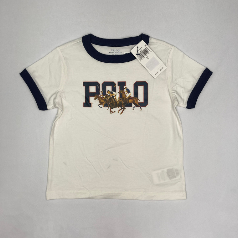 Ralph Lauren White Tee 2T