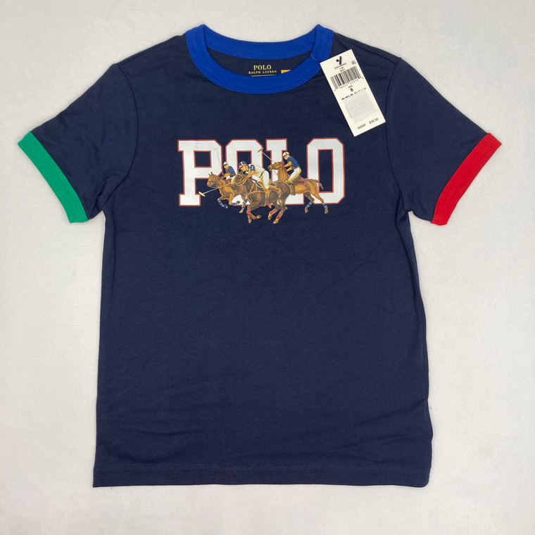 Ralph Lauren Blue Tee 6X