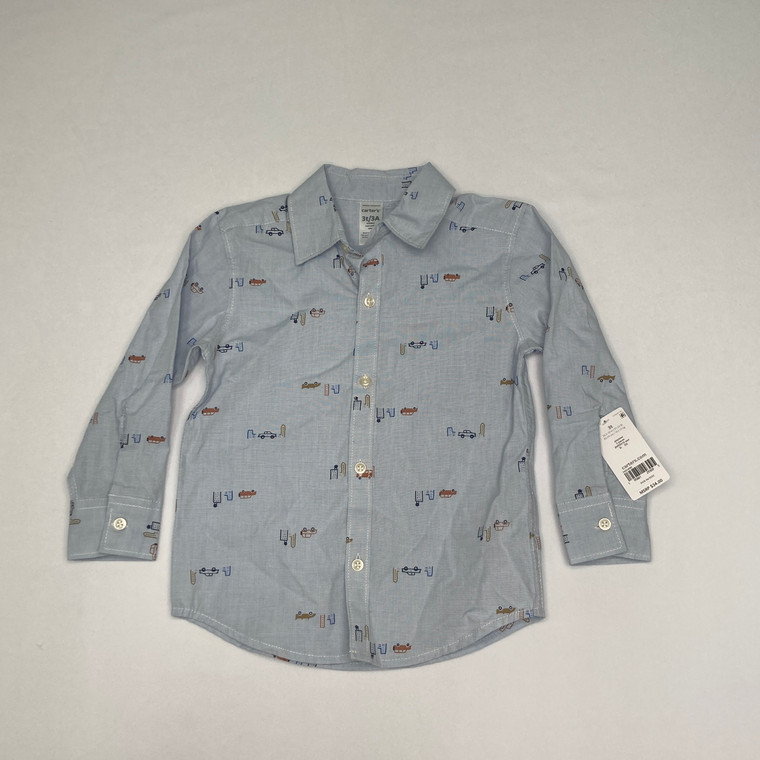 Carter's City Cruise Button Up 3T
