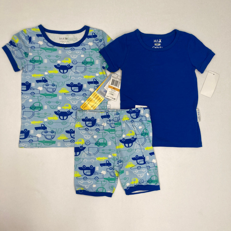 Max & Olivia Car 3-Pc PJ Set 3T