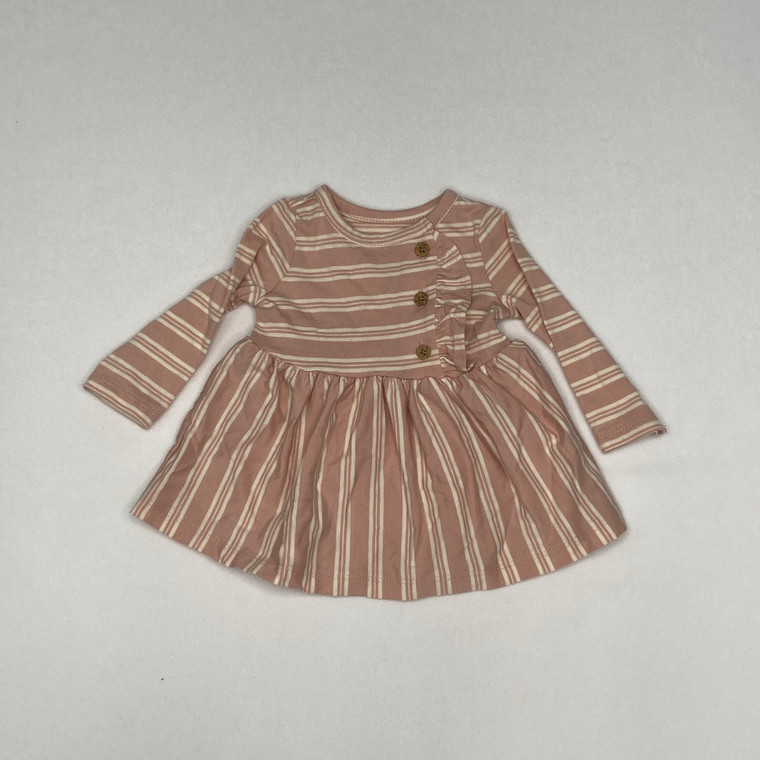 Carter's Pink Striped Dress Newborn