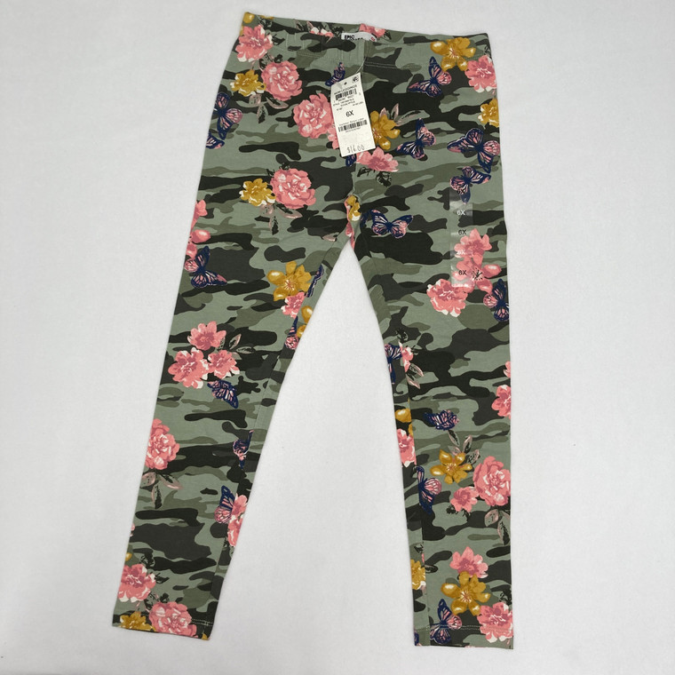 Epic Threads Green Floral Camo Leggings 5 Yr