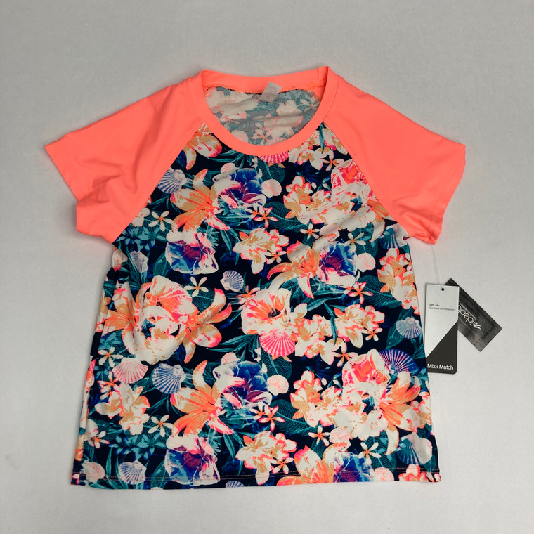 Ideology Neon Tropical Swim Shirt L 14 yr