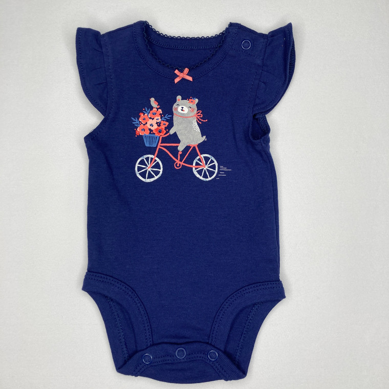 Carters Blue Bike Cardigan 0 mth