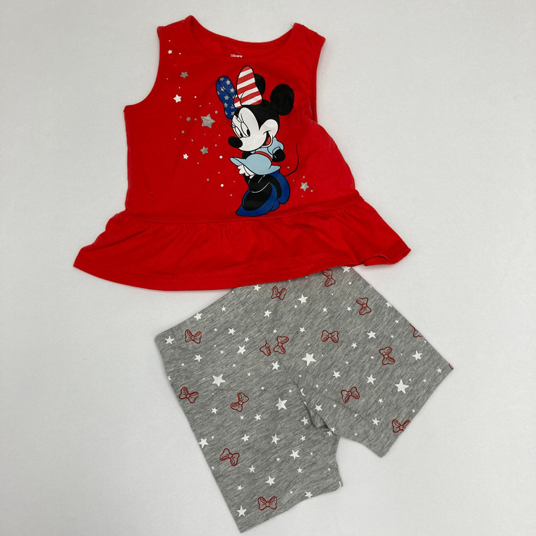 Disney Minnie Mouse 4th of July 2pc Set 2T