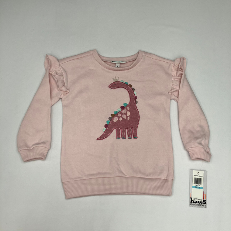 Kids Headquarters Pink Dinosaur Sweatshirt 5 Yr