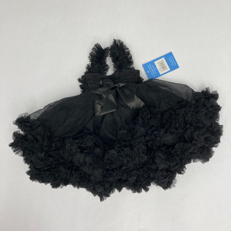 Ruffle Butts Black Ruffle Short Sleeve Dress  0-12 mth