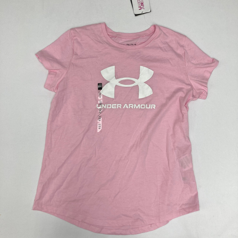 Under Armor Girls Sport Pink Shirt 16yr