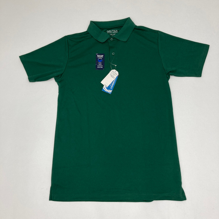 Nautica Green Polo Uniform Shirt XL 18/20