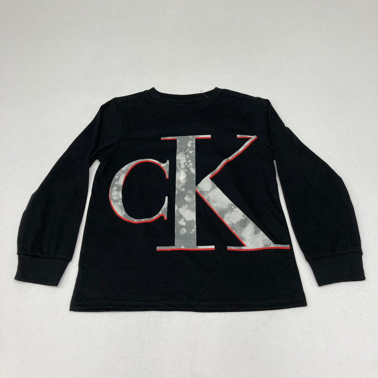 Calvin Klein Jeans Black Logo Long Sleeve 7 yr