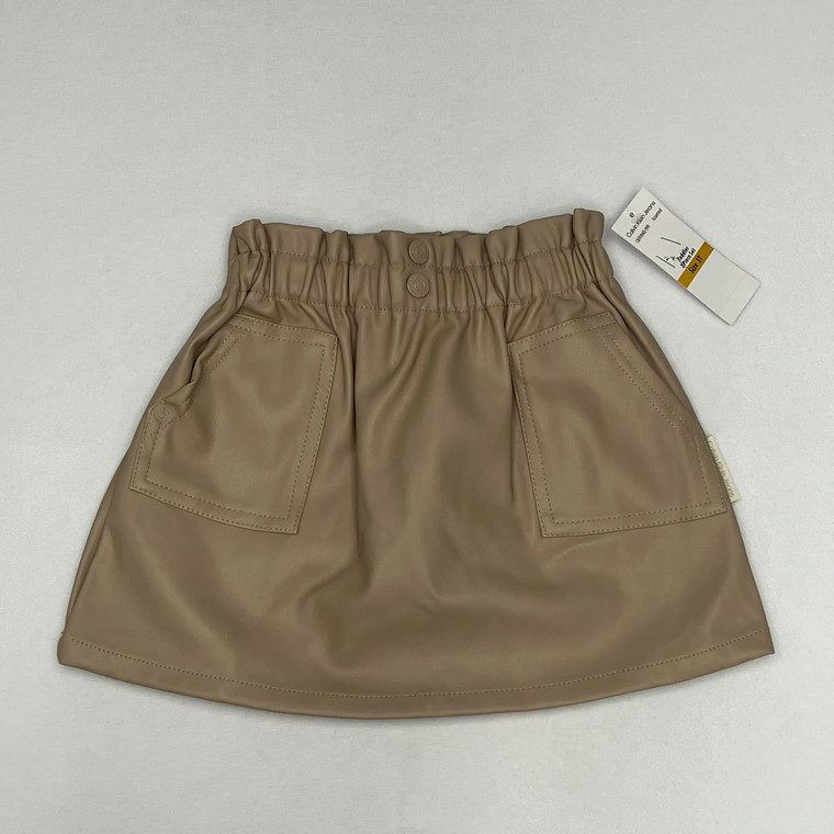 Calvin Klein Faux Leather Skirt 3T