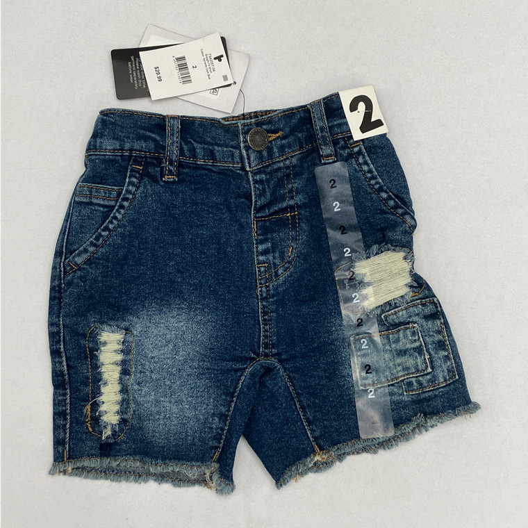 COTTON ON Dark Blue 4-Pocket Shorts 2YR