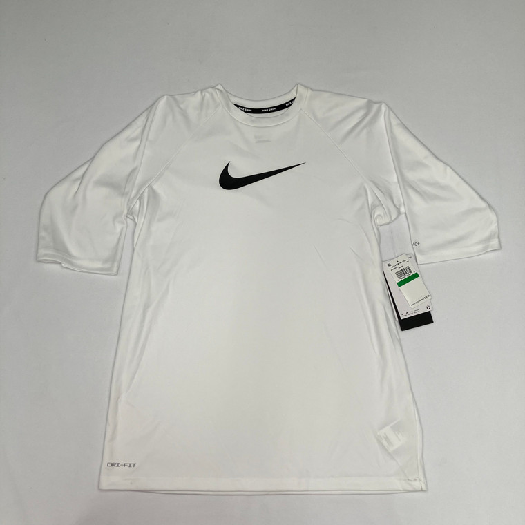 Nike Solid White Rash Guard XL