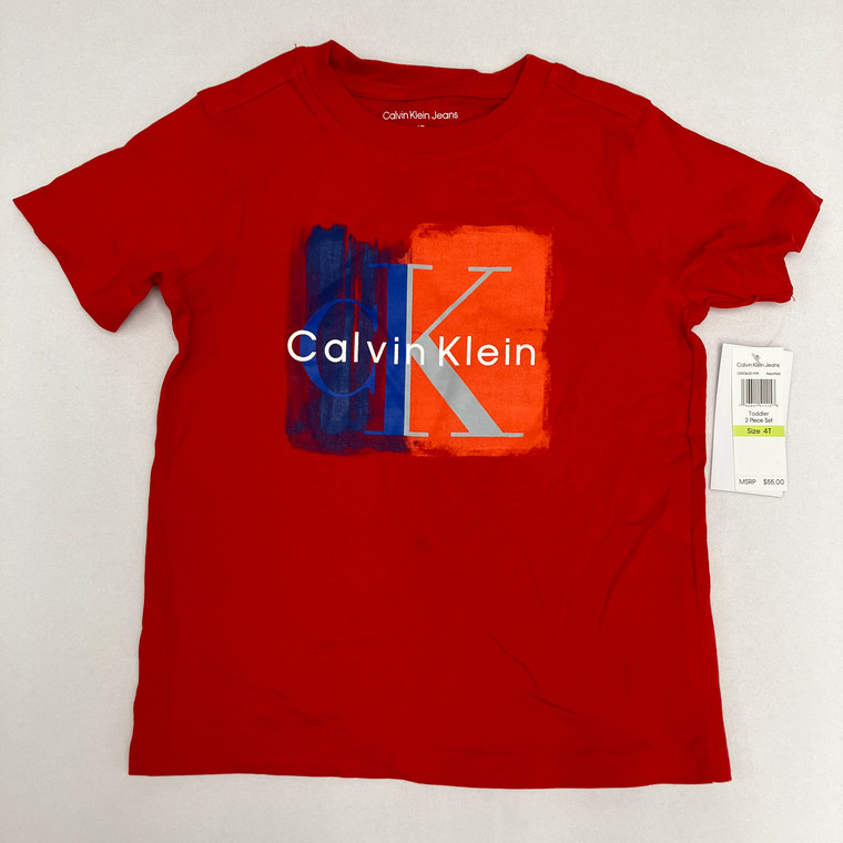 Calvin Klein Red Tee 4T