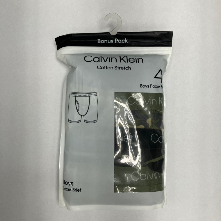 Calvin Klein 4-PK Camo Underwear XL (16-18)