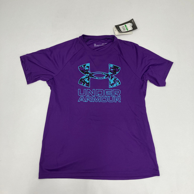 Under Armour Galaxy Purple Fitness Shirt Youth (L)