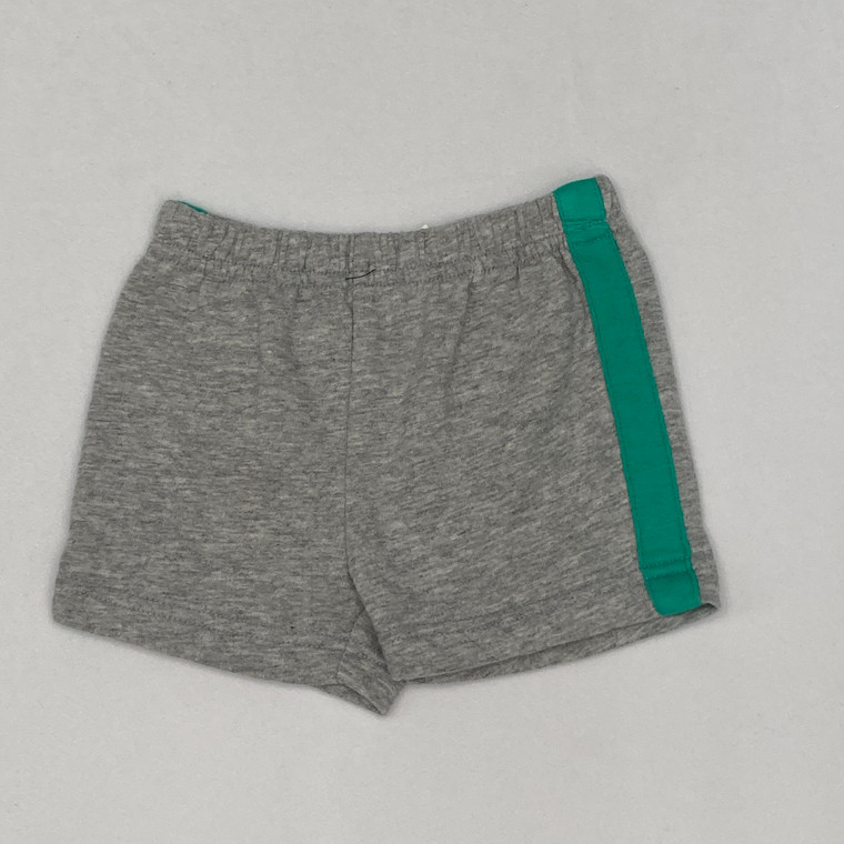 Cuddle Bear Green Side Stripe Shorts 3 mth