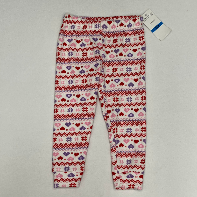 Max & Olivia Pixel Heart Pajama Pants 24 mth