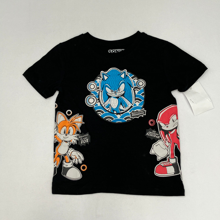 Sonic The Hedgehog & Friends Embroidered T-Shirt 4/5 Yr