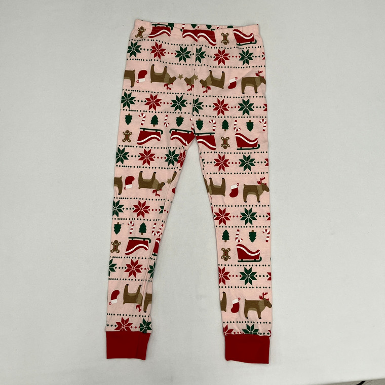 Carters Pink Christmas Pants 5 Yr