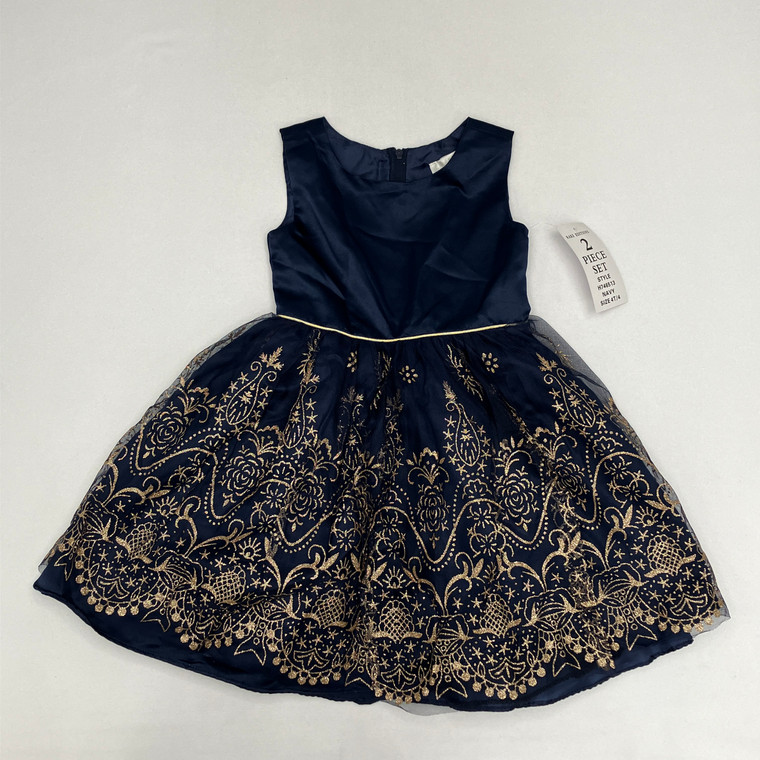 Rare Editions Navy GP Dress 4T