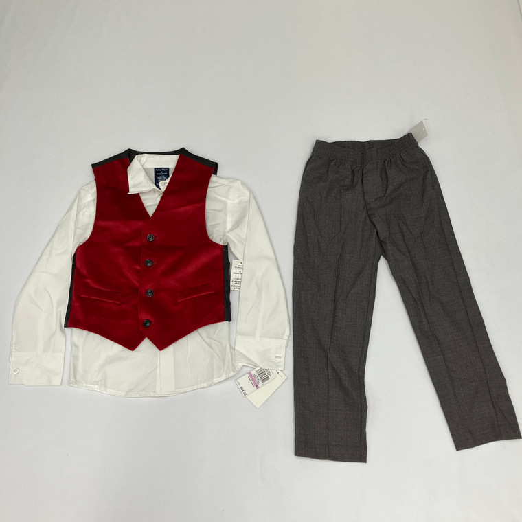 Nautica Rouge Vest Set W/Pants 6 Yr