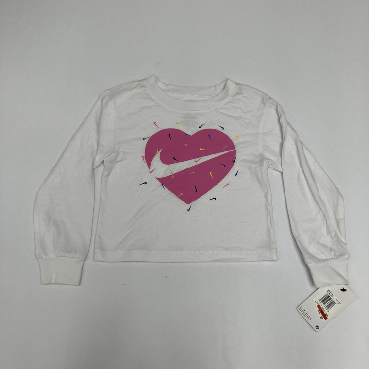 NIKE - Heart Nike Heart Swoosh Shirt White 4