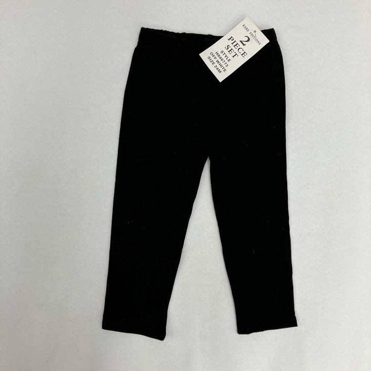 Rare Editions Black Leggings 24 mth