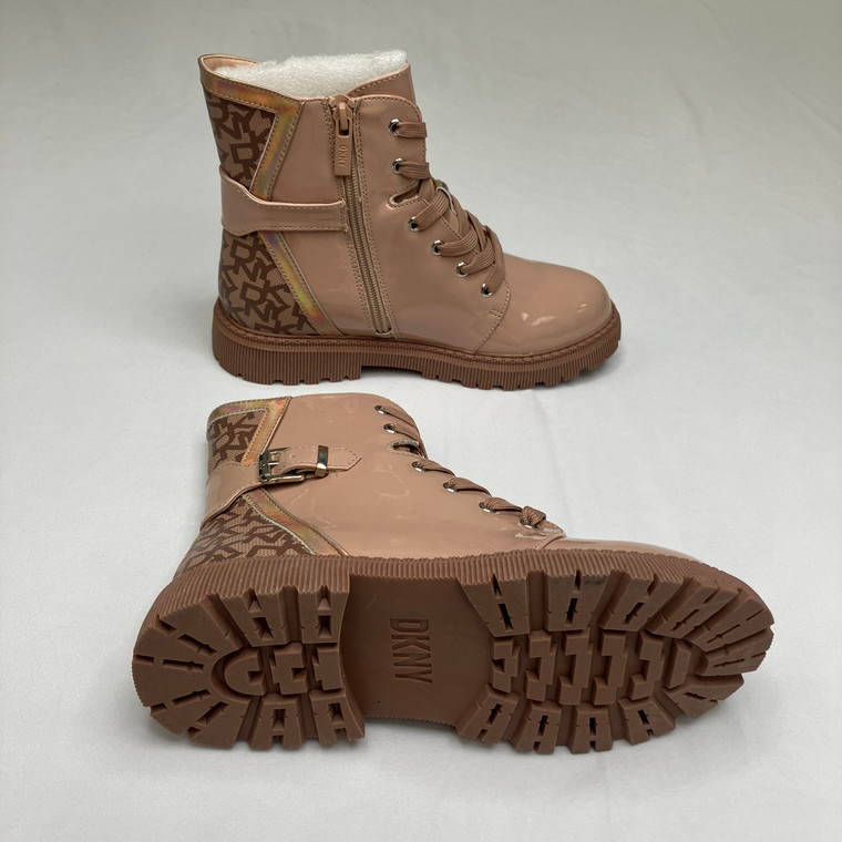 DKNY Taupe Platform Boots 5