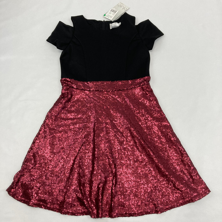 Blush by Us Angels Burgundy Sequin Dress 12 yr