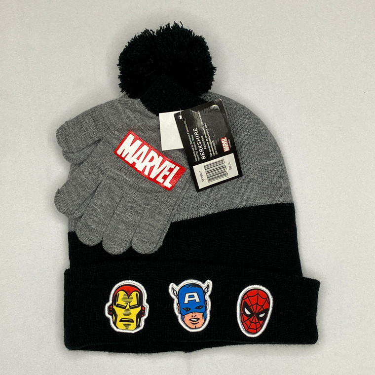 Marvel 2-Pc Hat W/ Gloves One Size