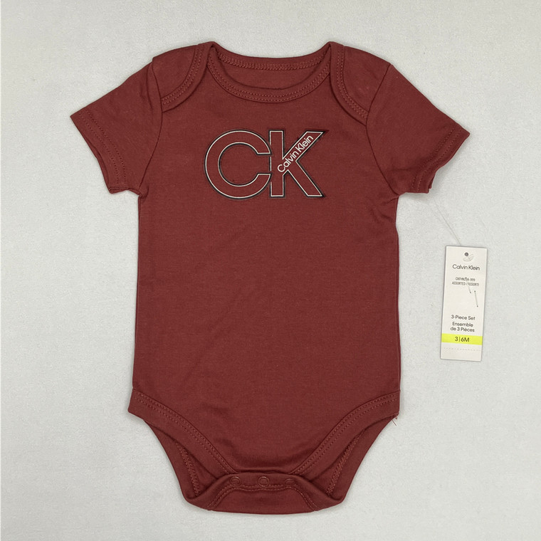 Calvin Klein Light Maroon Bodysuit 3-6 mth