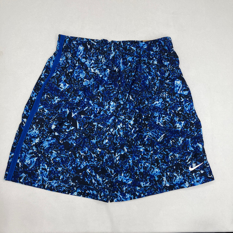 Nike Blue Standard Fit Athletic Shorts Medium