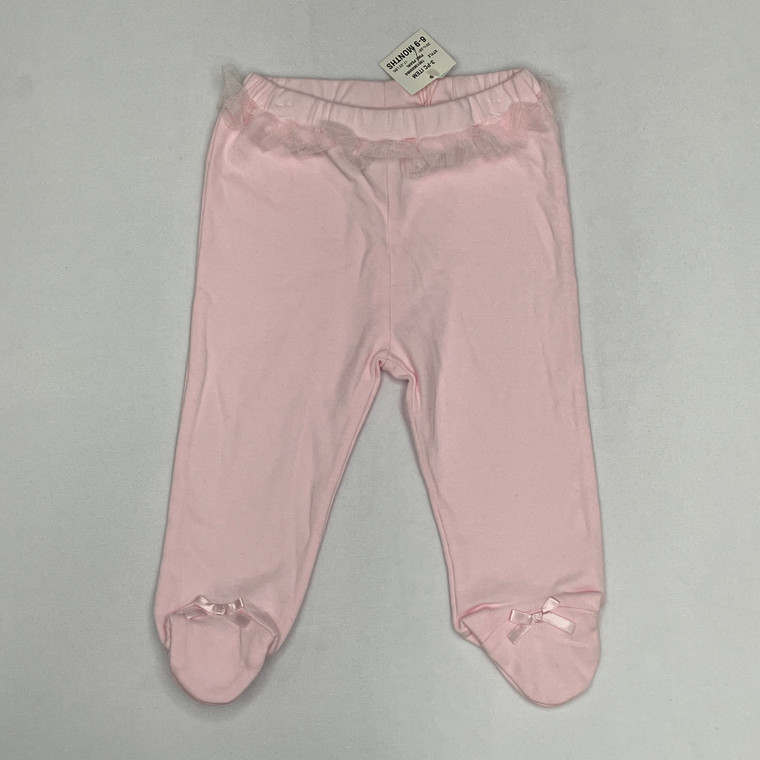First Impressions Pearl Lace Footie Pants 6-9 mth