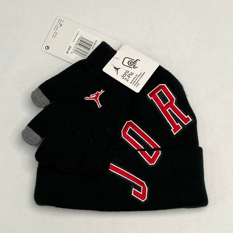 Jordan Varsity 2-Pc Beanie W/ Gloves 8-20